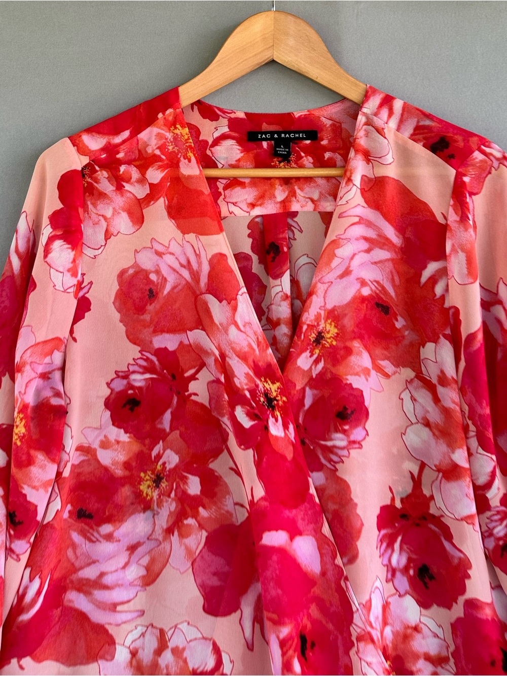 🎉5 for $45🎉 Zac & Rachel top blouse shirt size L - Picture 4 of 8